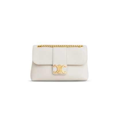 CELINE TEEN CELINE VICTOIRE BAG IN SUPPLE GRAINED CALFSKIN 116593FDU.01BC (23.5*14*8cm)
